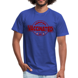 Vaccinated - Verified - 2021 - royal blue