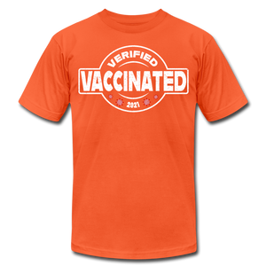 Vaccinated - Verified - 2021 - orange