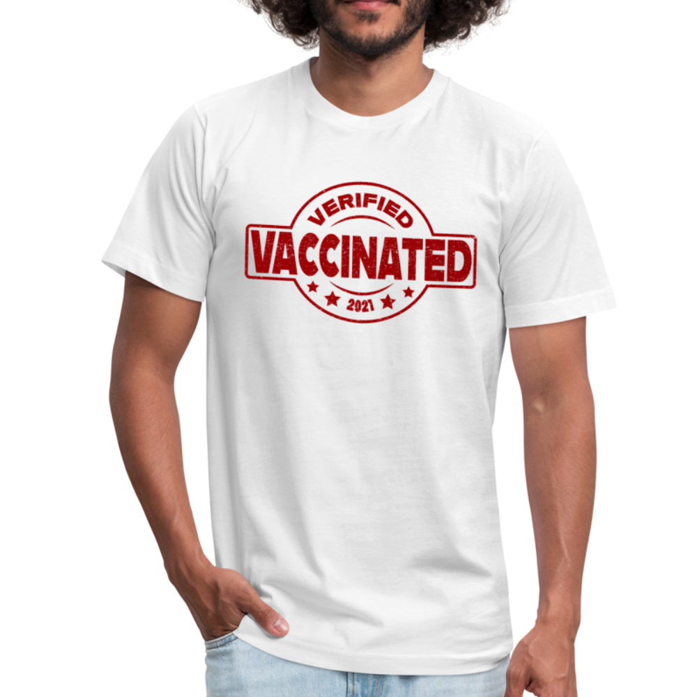 Vaccinated - Verified - 2021 - white