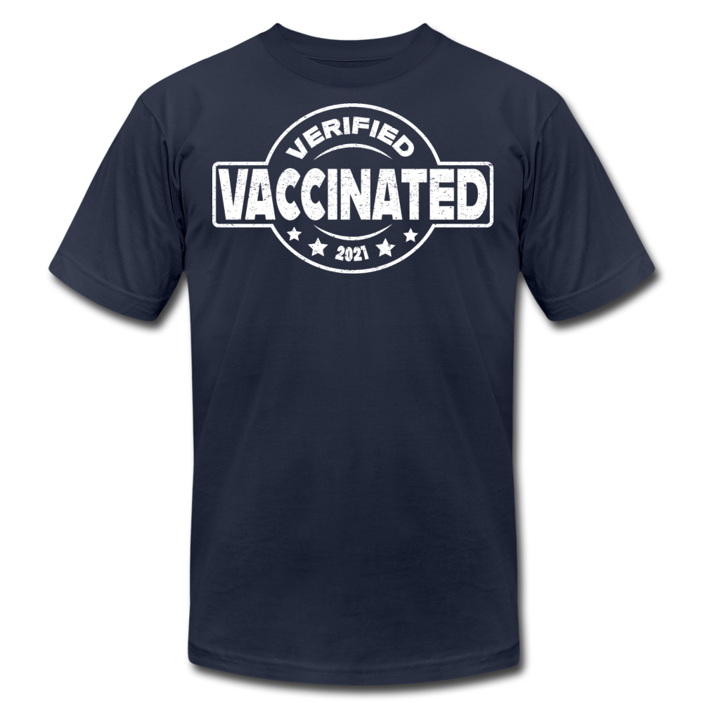 Verified & Vaccination 2021 (White) - navy