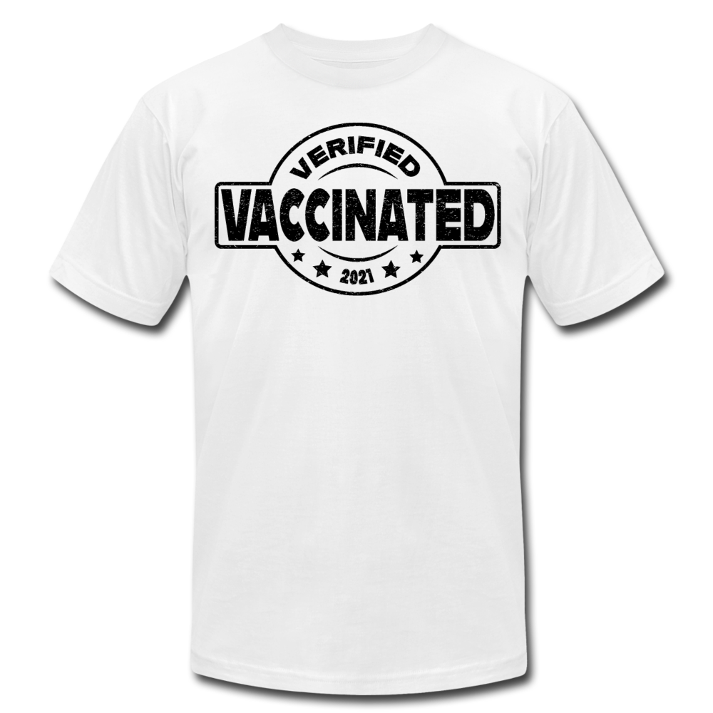 Vaccinated and Verified (Black) - Unisex - white