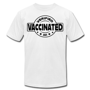 Vaccinated and Verified (Black) - Unisex - white