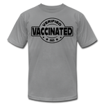 Vaccinated and Verified (Black) - Unisex - slate