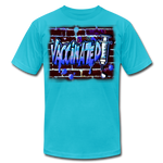 Vaccinated - graffiti style - turquoise