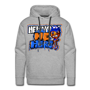 We Here - NY Basketball Premium Hoodie - heather gray