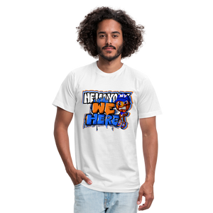 We Here - NY Basketball - Unisex Jersey T-Shirt - white