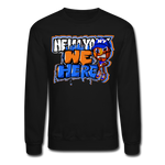 We Here - NY Basketball - Unisex Crewneck Sweatshirt - black