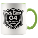 Proud Parent of 4 Awesome Kids - Mug